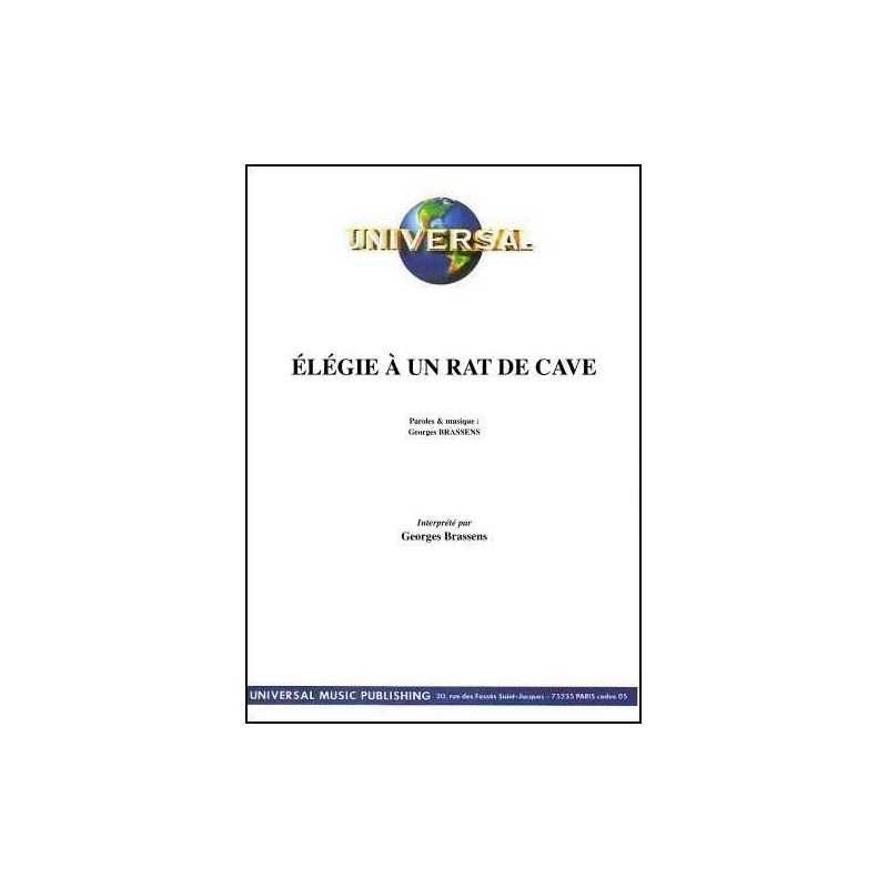 ÉLÉGIE À UN RAT DE CAVE