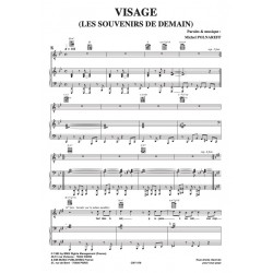 Partition VISAGE (LES SOUVENIRS DE DEMAIN) Michel Polnareff