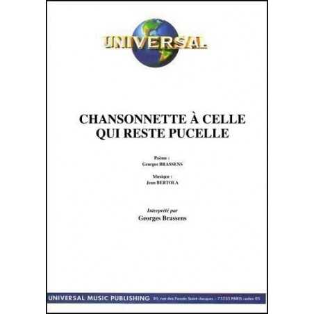 CHANSONNETTE À CELLE QUI RESTE PUCELLE
