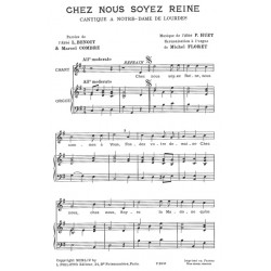 Partition CHEZ NOUS SOYEZ REINE HUET