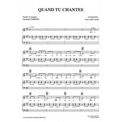 Partition QUAND TU CHANTES Nana Mouskouri PDF