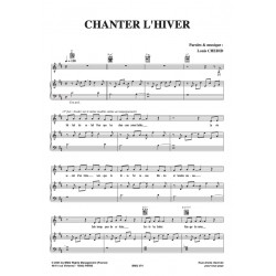 Sheet music CHANTER L'HIVER Louis Chedid