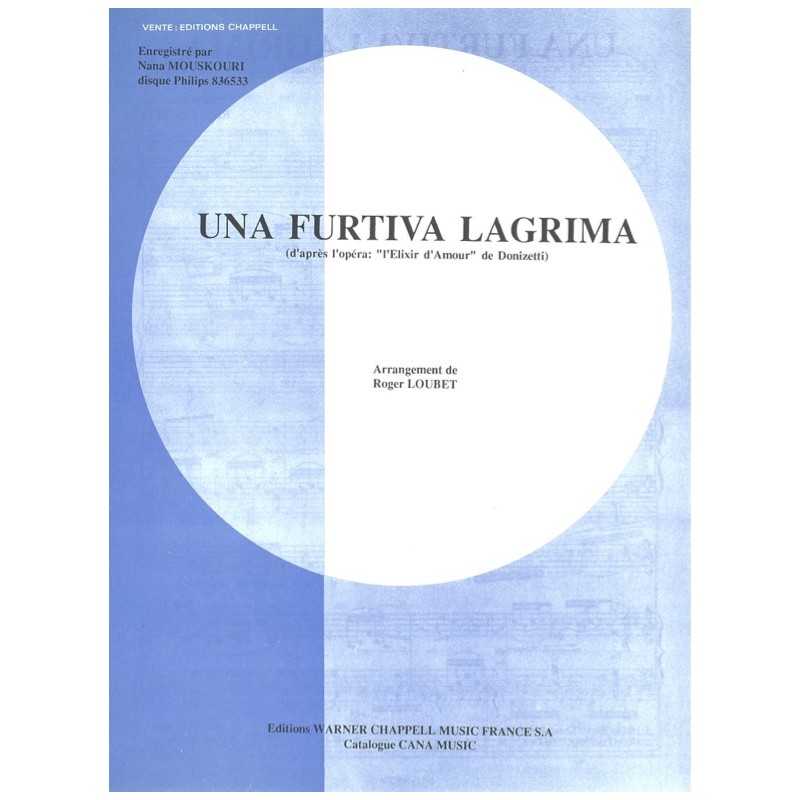 Partition UNA FURTIVA LAGRIMA Nana MOUSKOURI