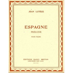 Partition Piano ESPAGNE Jean LUTÈCE