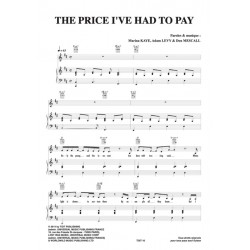 Sheet music THE PRICE I'VE HAD TO PAY Marina Kaye PDF