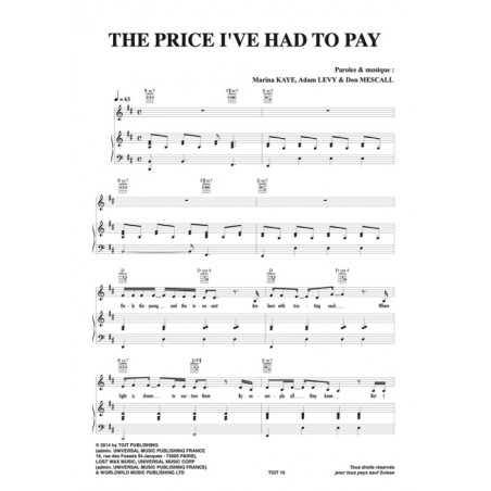 THE PRICE I'VE HAD TO PAY