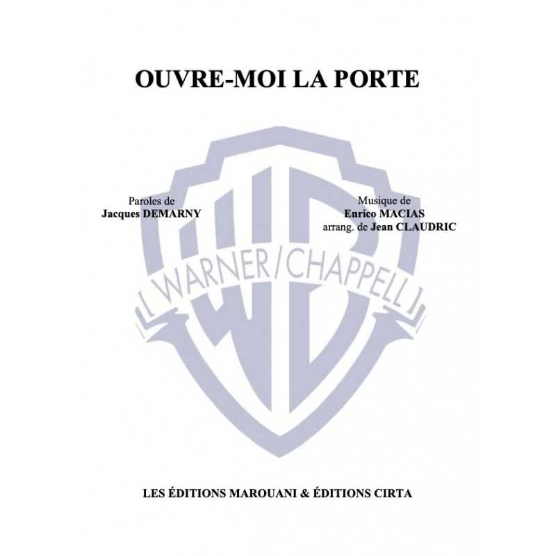 Sheet music OUVRE-MOI LA PORTE Enrico Macias PDF