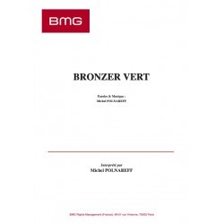 Sheet music BRONZER VERT Michel Polnareff PDF