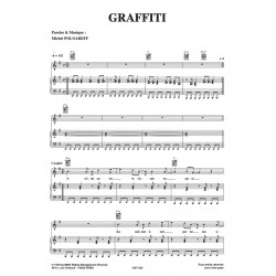 Sheet music GRAFFITI Michel Polnareff PDF