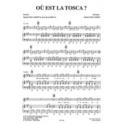 Sheet music OÙ EST LA TOSCA Michel Polnareff PDF