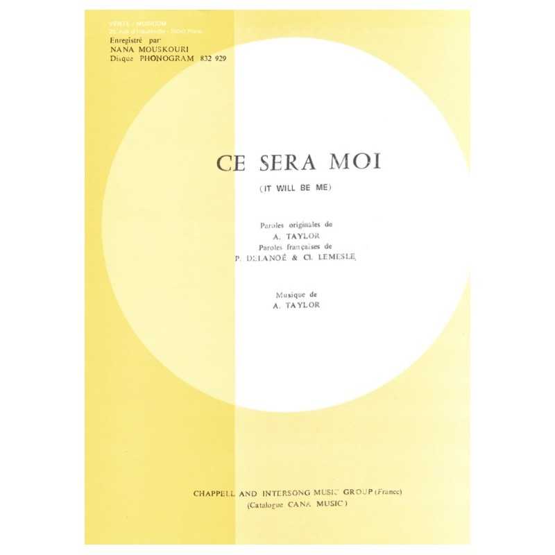 Sheet music CE SERA MOI Nana MOUSKOURI pdf