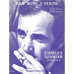 Sheet music NOUS IRONS À VÉRONE Charles AZNAVOUR