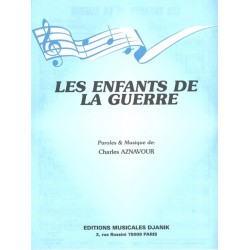 Partition LES ENFANTS DE LA GUERRE Charles AZNAVOUR PDF