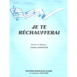 Partition JE TE RÉCHAUFFERAI Charles AZNAVOUR PDF