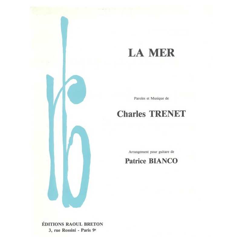 Sheet music LA MER (GUITARE) Charles Trenet