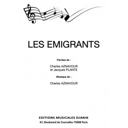 Partition LES EMIGRANTS Charles AZNAVOUR PDF