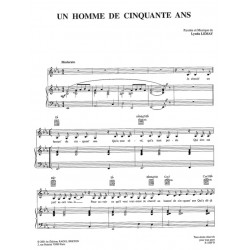 Sheet music UN HOMME DE CINQUANTE ANS Lynda Lemay PDF