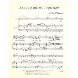 D'ABORD DIS-MOI TON NOM