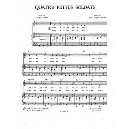 QUATRE PETITS SOLDATS