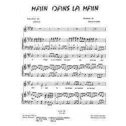 Partition MAIN DANS LA MAIN CHRISTOPHE