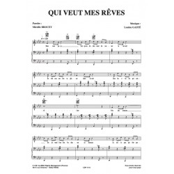 Sheet music QUI VEUT MES RÊVES Luis MARIANO PDF