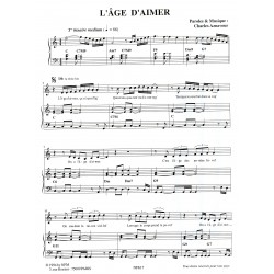 Partition L'ÂGE D'AIMER Charles Aznavour PDF