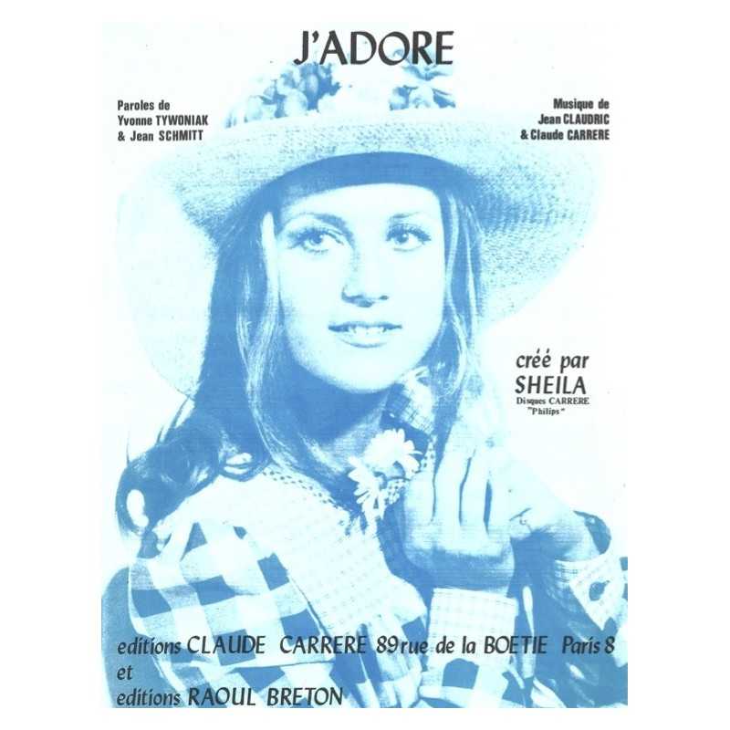 Sheet music J'ADORE Sheila
