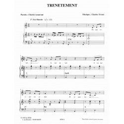 Sheet music TRENETEMENT Charles AZNAVOUR PDF