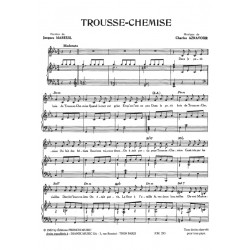 Sheet music TROUSSE CHEMISE Charles AZNAVOUR PDF