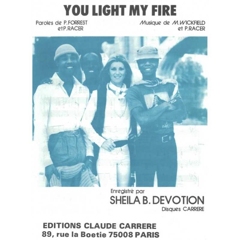 Partition YOU LIGHT MY FIRE SHEILA