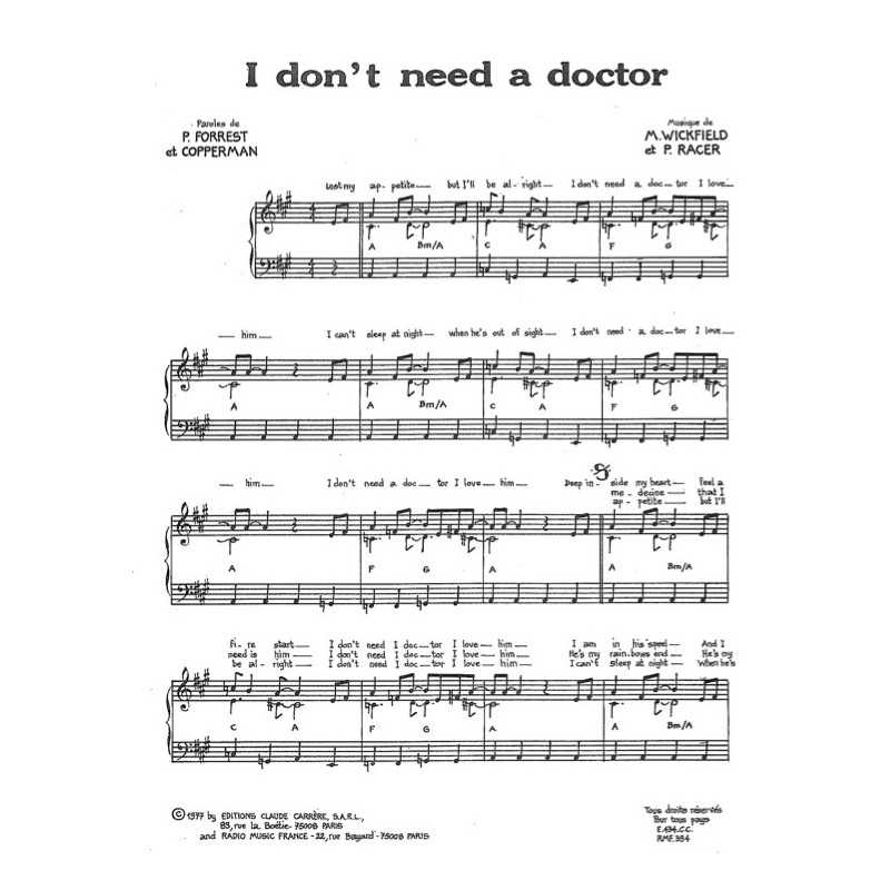 Partition I DON'T NEED A DOCTOR SHEILA