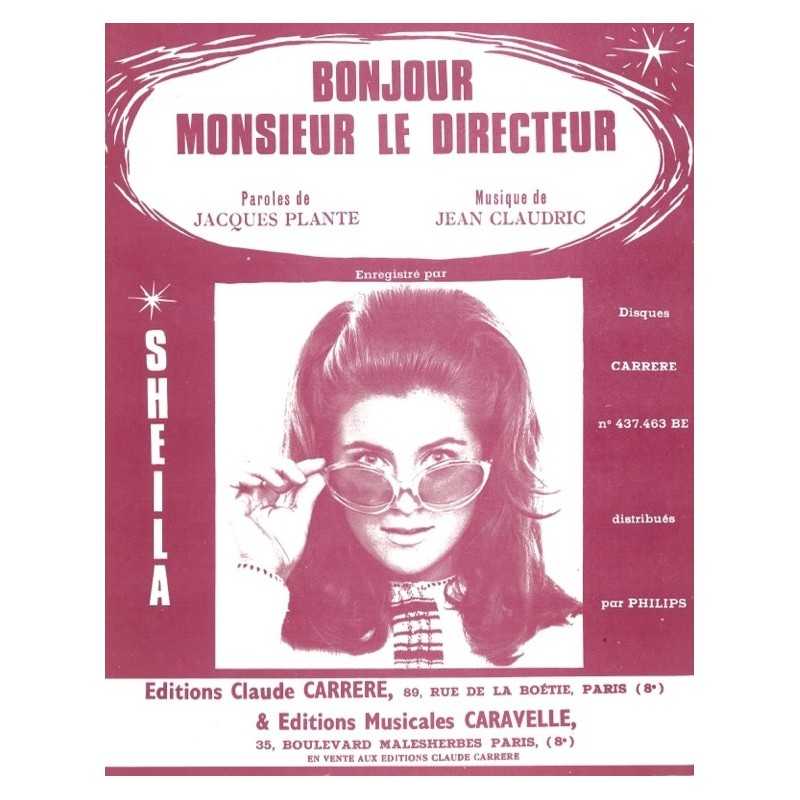 Sheet music BONJOUR MONSIEUR LE DIRECTEUR SHEILA PDF