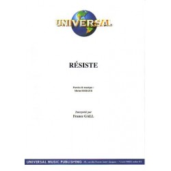 Sheet music RÉSISTE France Gall