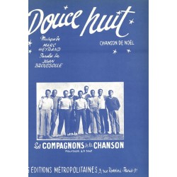 Sheet music DOUCE NUIT Les COMPAGNONS DE LA CHANSON