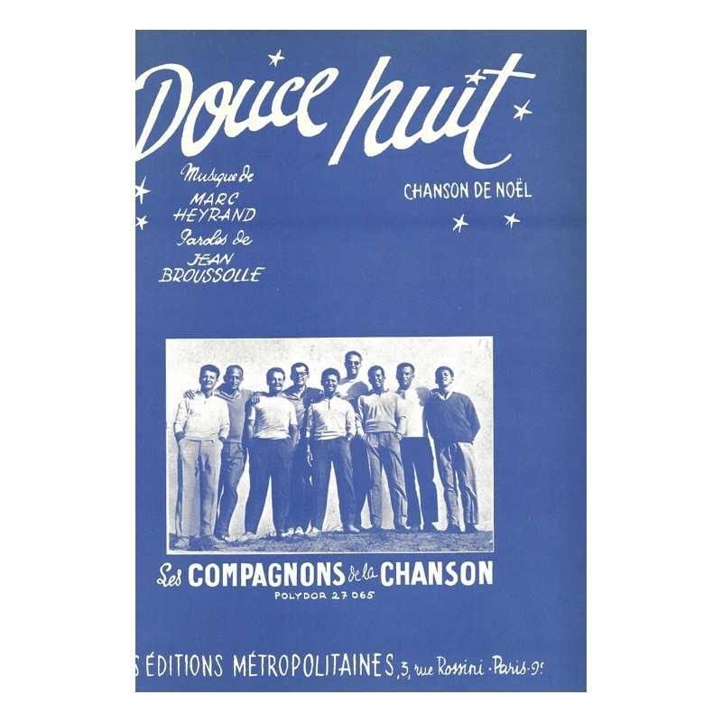 Partition DOUCE NUIT Les COMPAGNONS DE LA CHANSON
