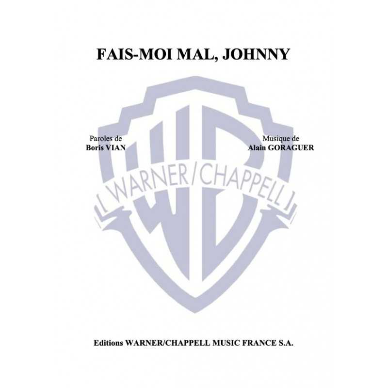 Sheet music FAIS-MOI MAL JOHNNY Magali Noel PDF