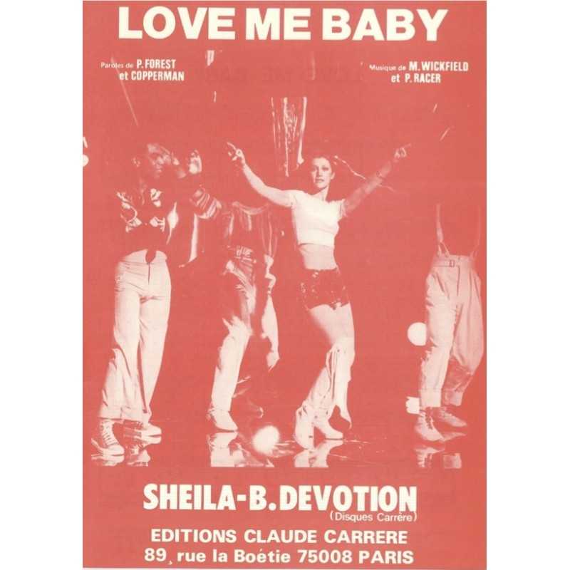 Sheet music LOVE ME BABY SHEILA