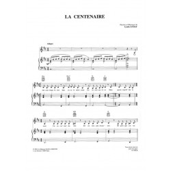 Sheet music LA CENTENAIRE Lynda Lemay PDF