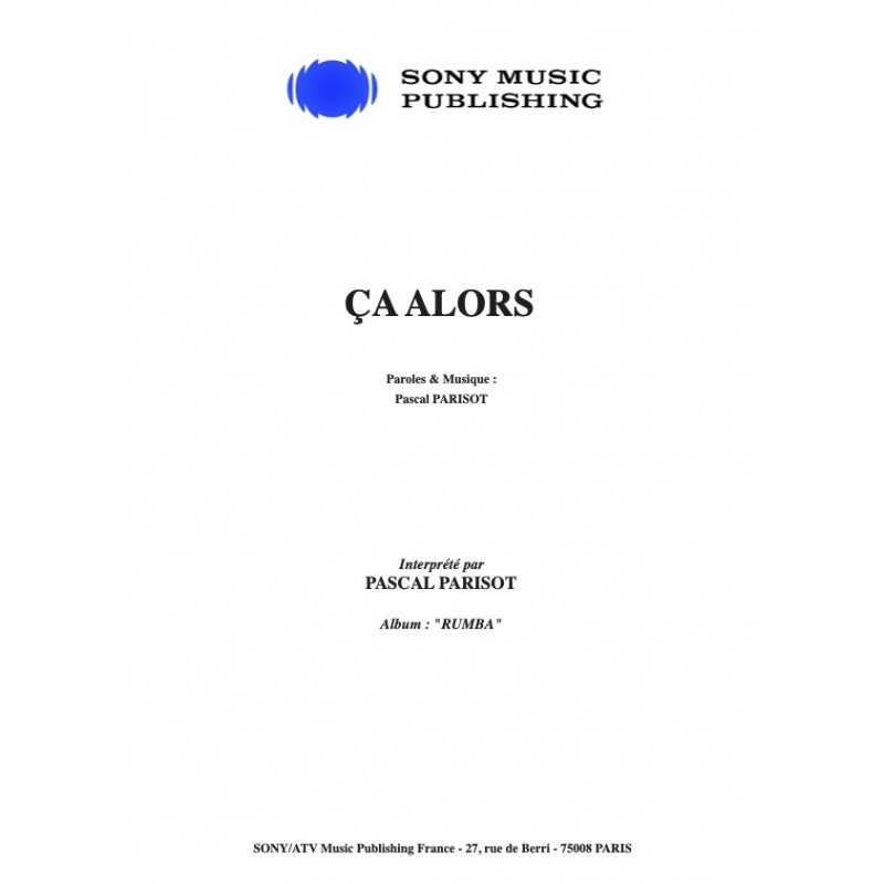 Sheet music ÇA ALORS Pascal PARISOT PDF