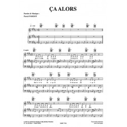 Sheet music ÇA ALORS Pascal PARISOT PDF