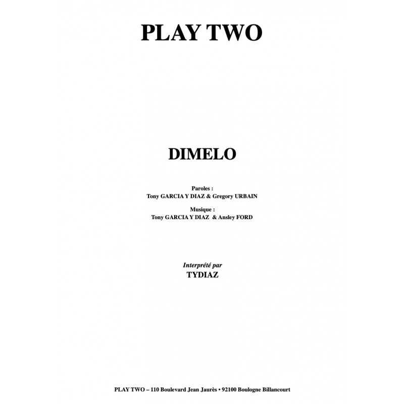 Sheet music DIMELO TYDIAZ PDF