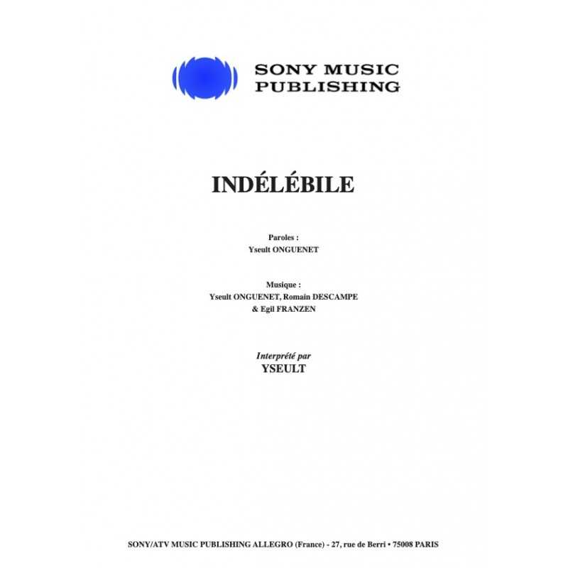 Partition INDÉLÉBILE YSEULT PDF