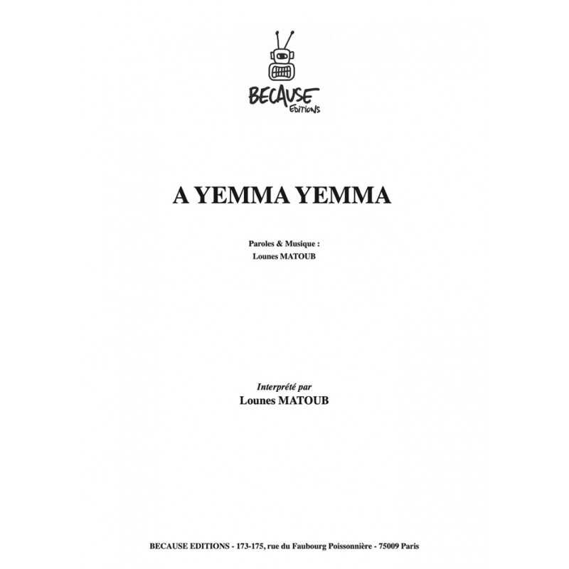 Sheet music A YEMMA YEMMA MATOUB LOUNÈS pdf