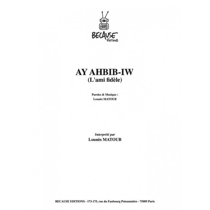 Partition AY AHBIB-IW (L'AMI FIDÈLE) MATOUB LOUNÈS pdf