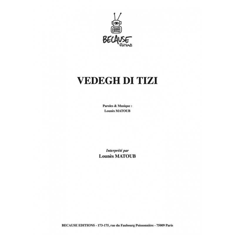 Partition VEDEGH DI TIZI MATOUB LOUNÈS pdf