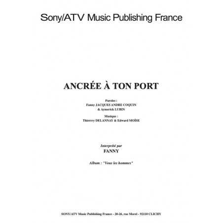 ANCRÉE À TON PORT