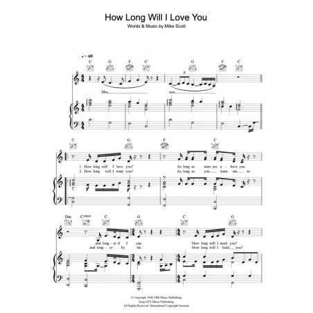 HOW LONG WILL I LOVE YOU