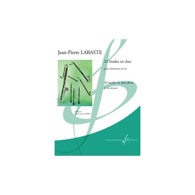 Partition 32 ÉTUDES EN DUOS Jean-Pierre LABASTE