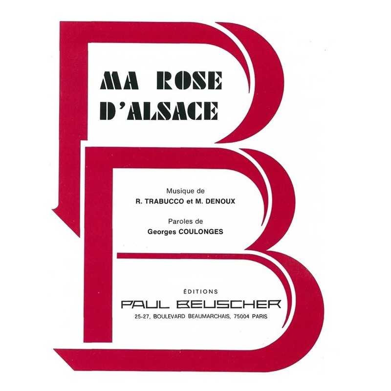 Partition PDF MA ROSE D'ALSACE Tino ROSSI