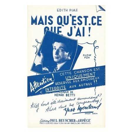 MAIS QU'EST CE QUE J'AI !